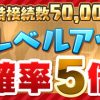 【パズドラ】スキルレベルアップ5倍が開幕！4倍とどれくらい変わる？